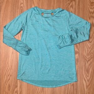 C9 Champion Green Long Sleeve Athletic Top, size L 10-1-